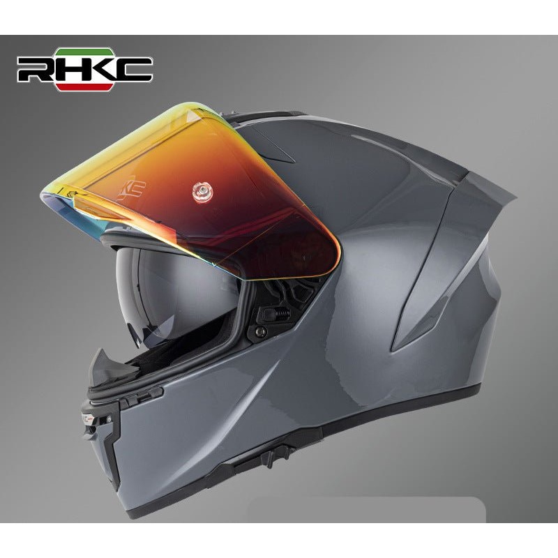 Gray RHKC Motorcycle Helmet Small (S)= 53-54 CM’s