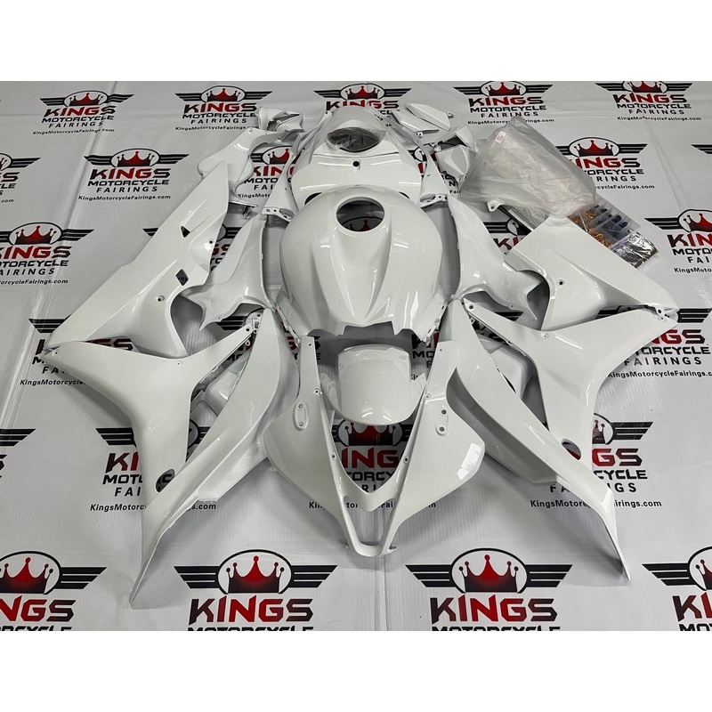 Honda CBR600RR (2007-2008) All White Fairings No Seat Cowl No Bolt Kit No Tank