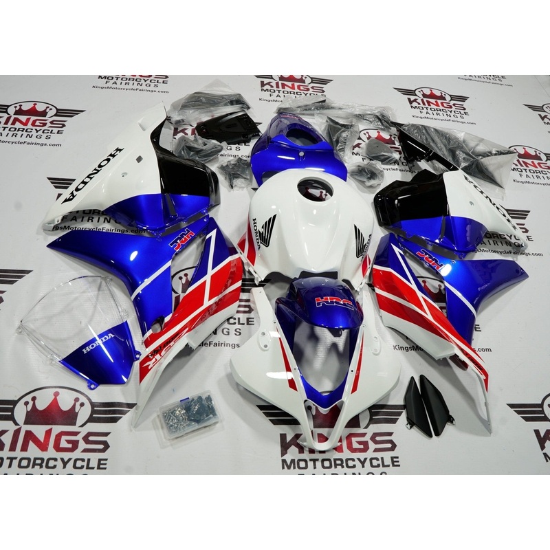 Honda CBR600RR (2009-2012) White, Blue & Red Fairings No Seat Cowl No Bolt Kit No Tank