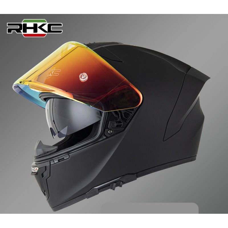 Matte Black RHKC Motorcycle Helmet Small (S)= 53-54 CM’s