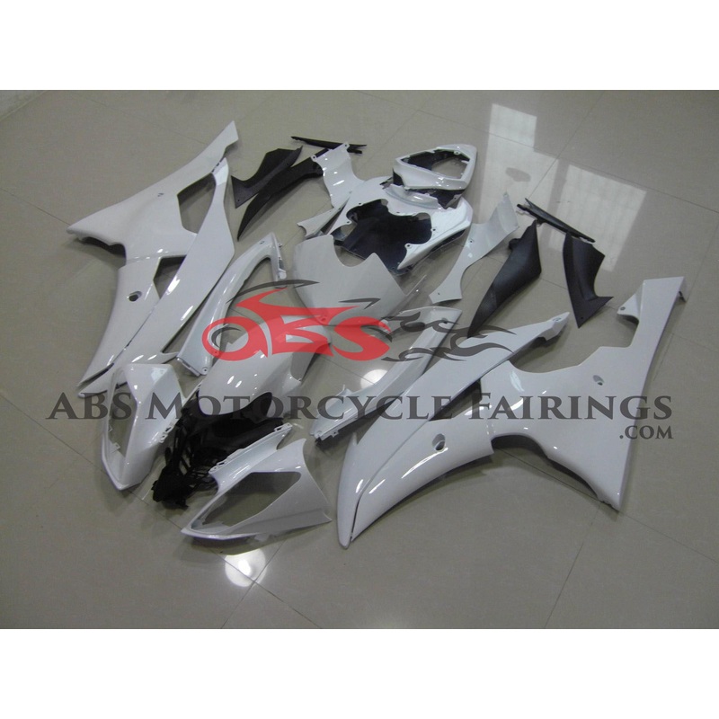 Pearl White without Decals 2008-2012 Yamaha YZF-R6 Pearl White without Decals Clear (Injection Mold) Select Bolt Kit