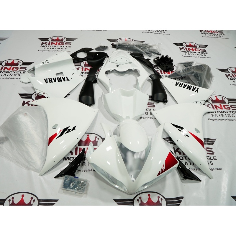 Yamaha YZF-R1 (2009-2011) White, Black & Red Fairings No Seat Cowl No Bolt Kit No Tank