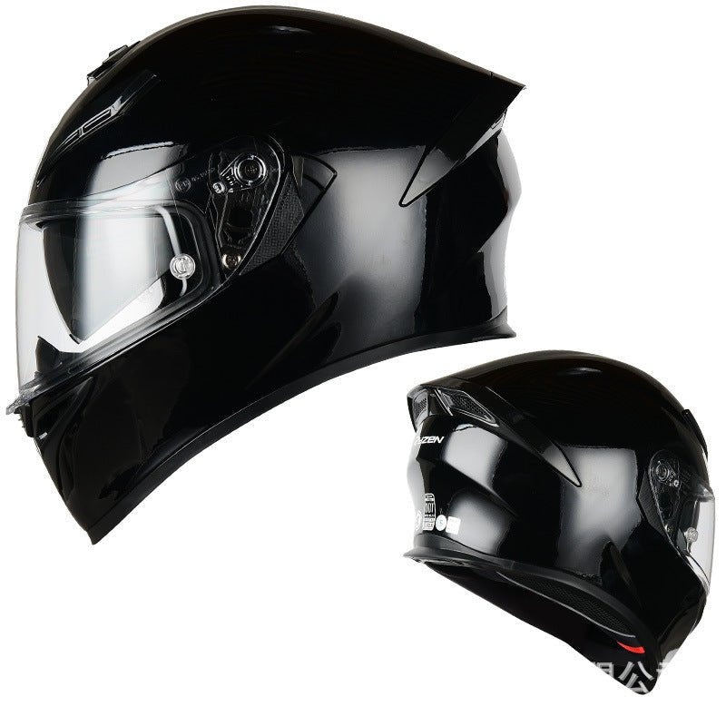 Black Ryzen Motorcycle Helmet Small (S)= 52-53 CM’s Black