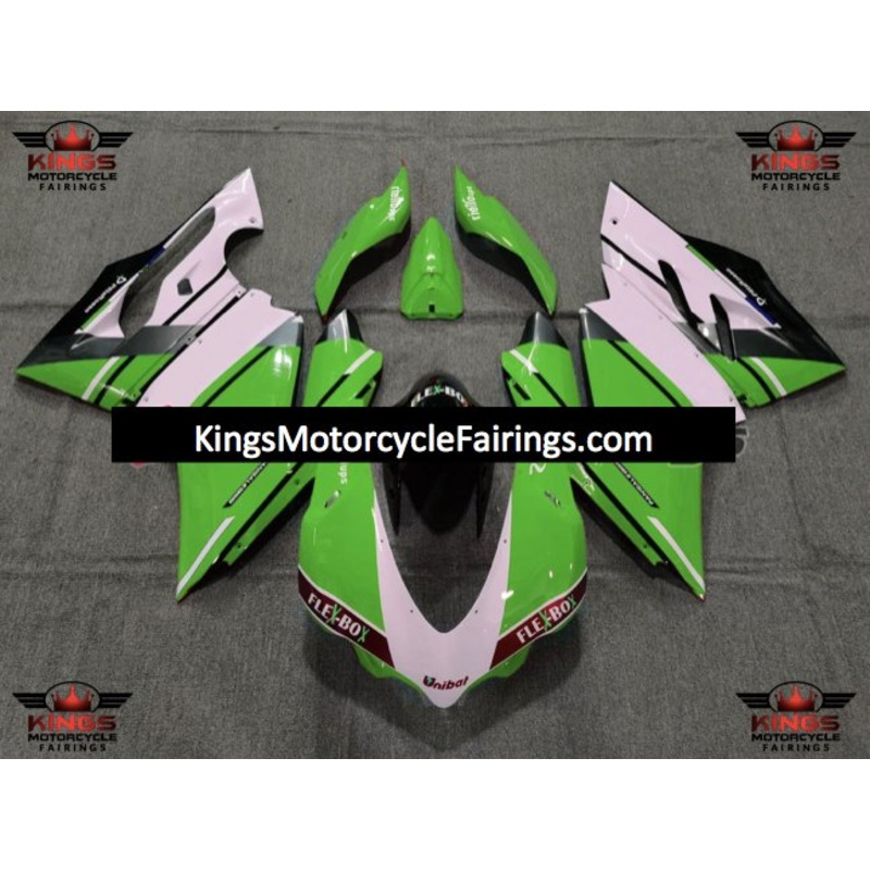 Ducati 1299 Panigale Fairings (2015-2020) Green, Pink, Black No Tank No Seat Cowl No Bolt Kit