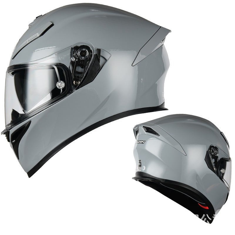 Gray Ryzen Motorcycle Helmet Small (S)= 52-53 CM’s Black
