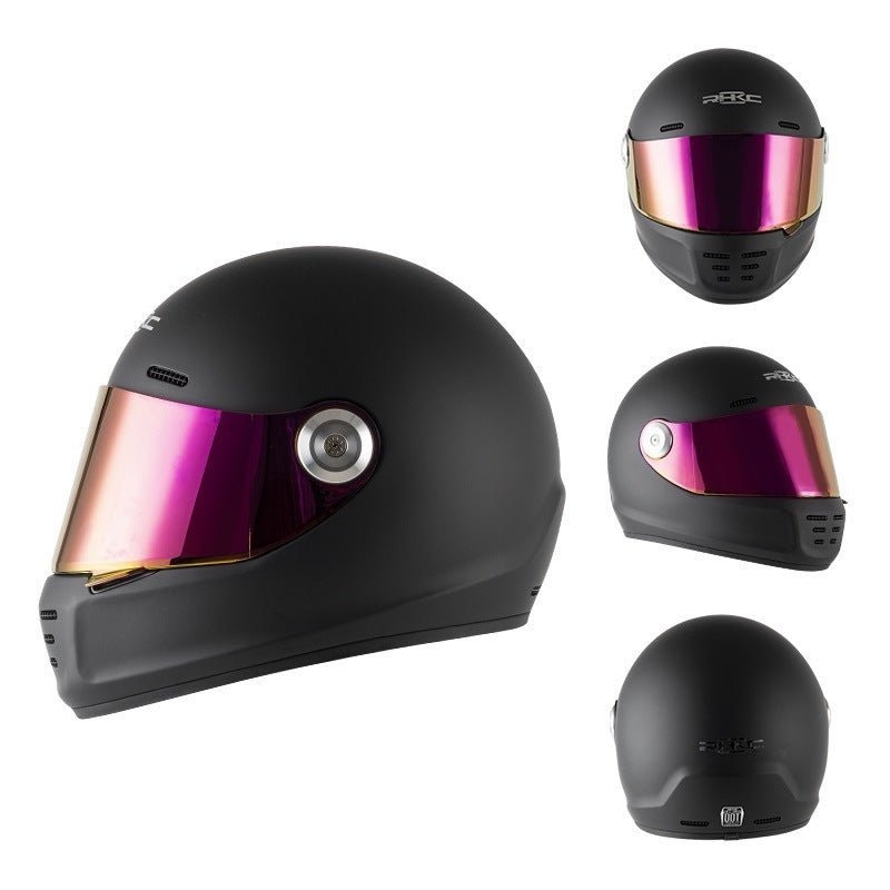 Matte Black 863 Motorcycle Helmet Small (S)= 55-56 CM’s Orange