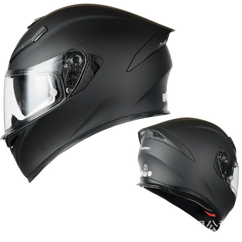 Matte Black Ryzen Motorcycle Helmet Small (S)= 52-53 CM’s Black