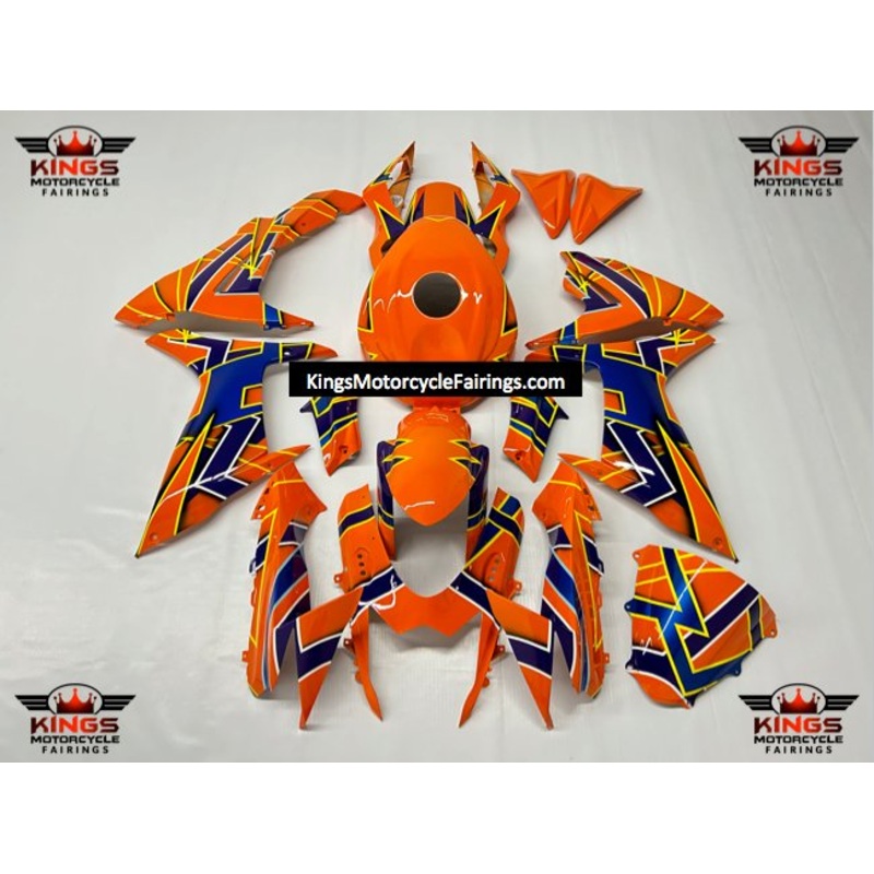 Suzuki GSXR750 (2011-2023) Orange Custom Fairings No Seat Cowl No Bolt Kit No Tank