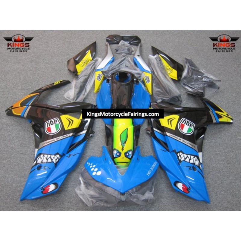 Yamaha R3 (2015-2018) Blue Shark Fairings No Seat Cowl No Bolt Kit No Tank Cover