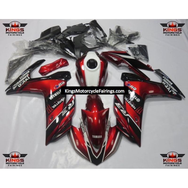 Yamaha R3 (2015-2018) Candy Red, White, Black Fairings No Seat Cowl No Bolt Kit No Tank Cover
