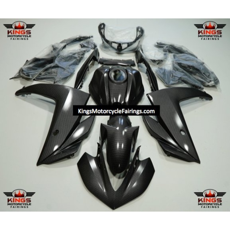 Yamaha R3 (2015-2018) Faux Carbon Fiber Fairings No Seat Cowl No Bolt Kit No Tank Cover