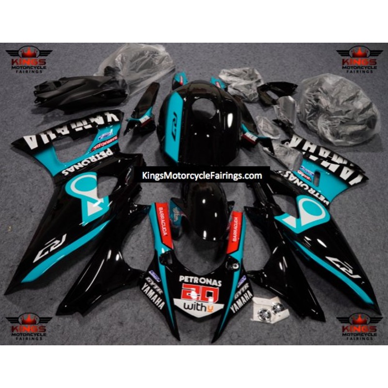 Yamaha R7 Fairings (2021-2024) Black Petronas No Seat Cowl No Bolt Kit No Tank