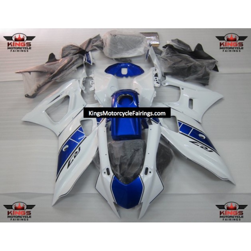 Yamaha R7 Fairings (2021-2024) White, Blue No Seat Cowl No Bolt Kit No Tank