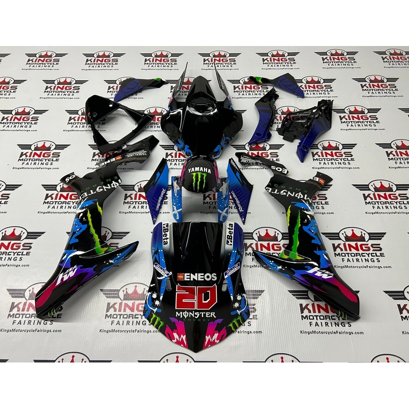 Yamaha YZF-R1 (2015-2019) Black Monster Fairings No Seat Cowl No Bolt Kit No Tank