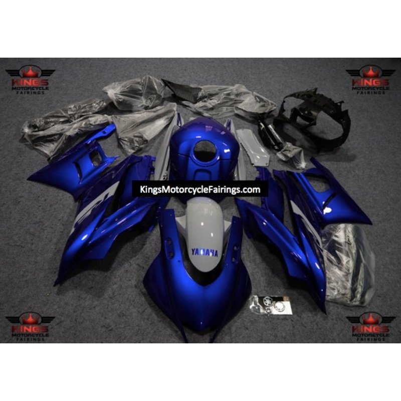 Yamaha YZF-R3 (2015-2018) Blue, Nardo Gray Fairings No Seat Cowl No Bolt Kit No Tank Cover