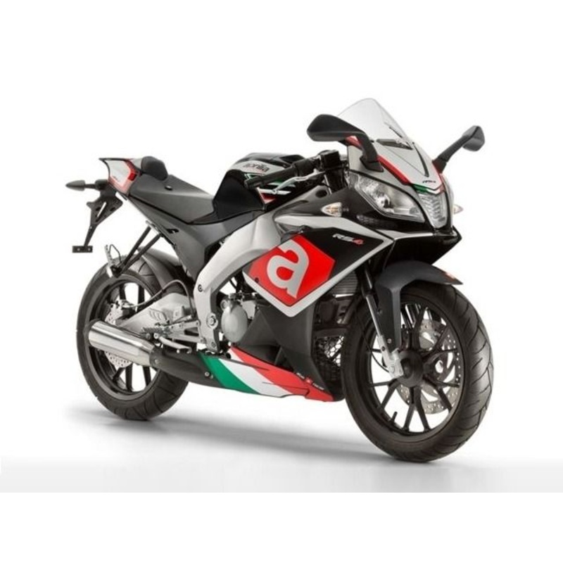 Aprilia RS4 50 (2012-2016) Matte Black, Red, Green Fairings Clear Windscreen: Free No Bolt Kit No Tank