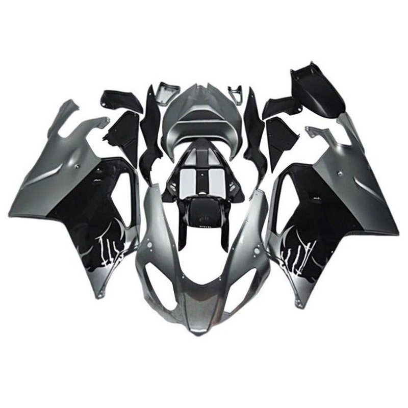 Aprilia RSV1000R Fairings (2003-2006) Gray, Black Clear Windscreen: Free No Bolt Kit