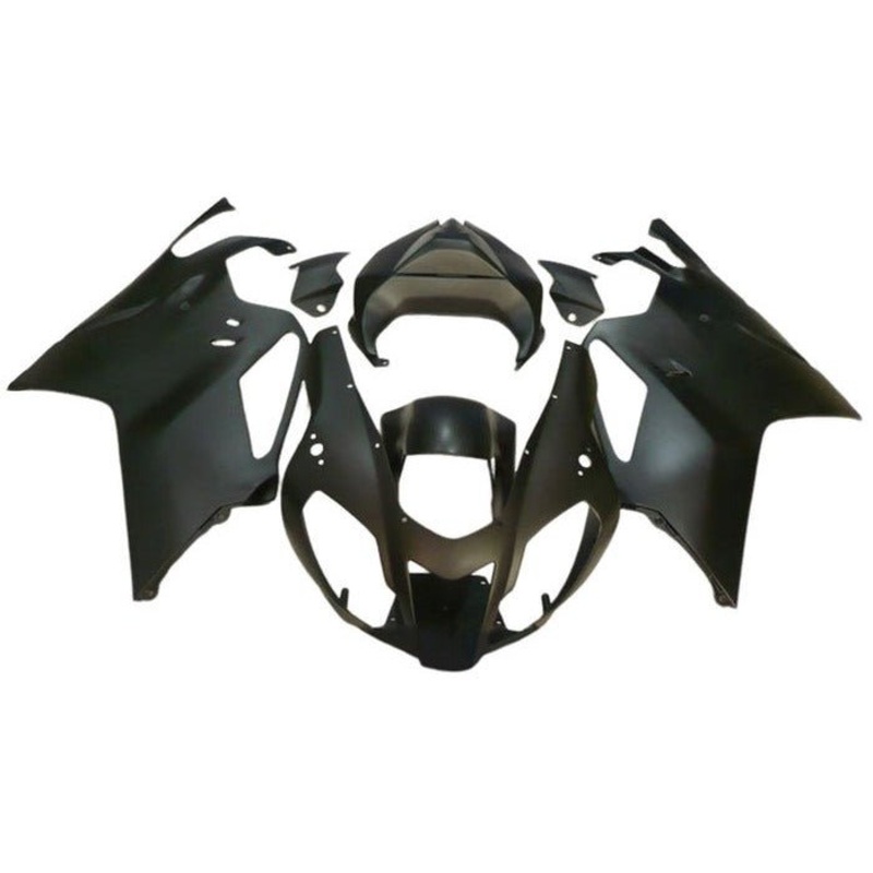 Aprilia RSV1000R Fairings (2003-2006) Matte Black Clear Windscreen: Free No Bolt Kit