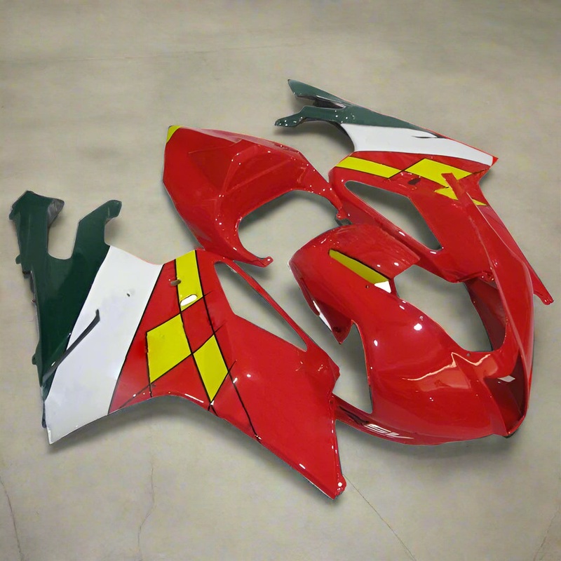 Aprilia RSV1000R Fairings (2003-2006) Red, Yellow, White, Green Race Clear Windscreen: Free No Bolt Kit