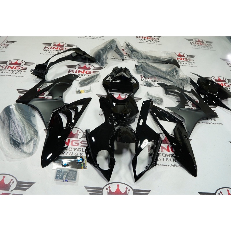BMW S1000RR (2009-2014) Black Gloss, Matte Black Fairings No Seat Cowl No Bolt Kit No Tank