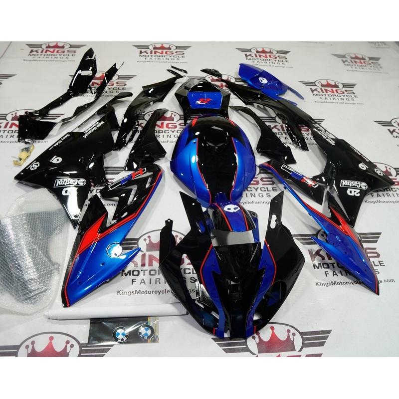 BMW S1000RR (2015-2016) Black, Blue, Red, White Fairings No Seat Cowl No Bolt Kit No Tank