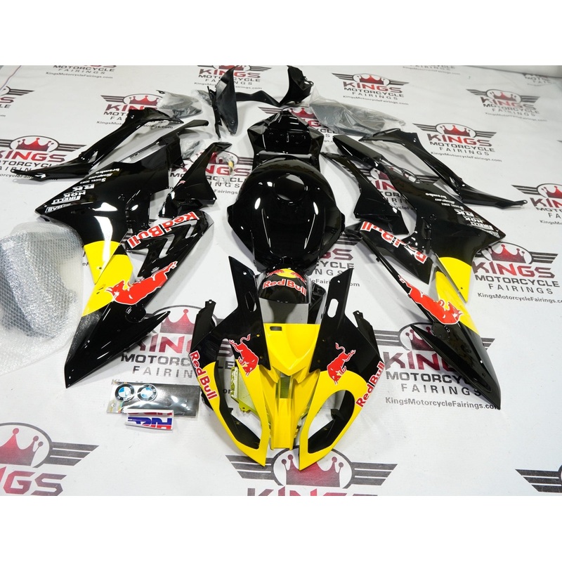 BMW S1000RR (2015-2016) Black RedBull Fairings No Seat Cowl No Bolt Kit No Tank