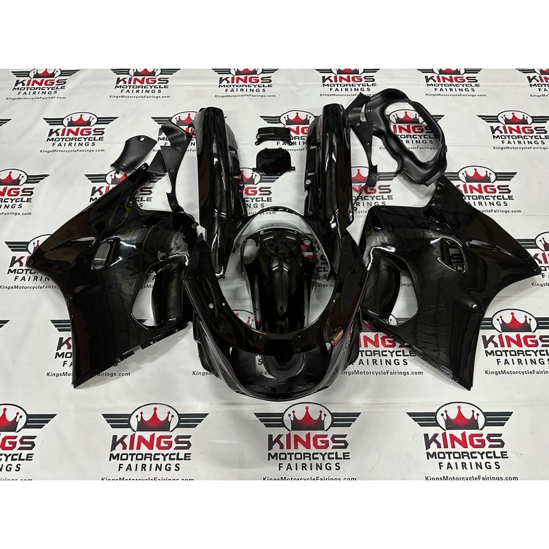 Fairing Kit for a Kawasaki ZX-11 / ZZR1100 D Model (1993-2001) All Black Clear Windscreen: Free Bolt Kit: No