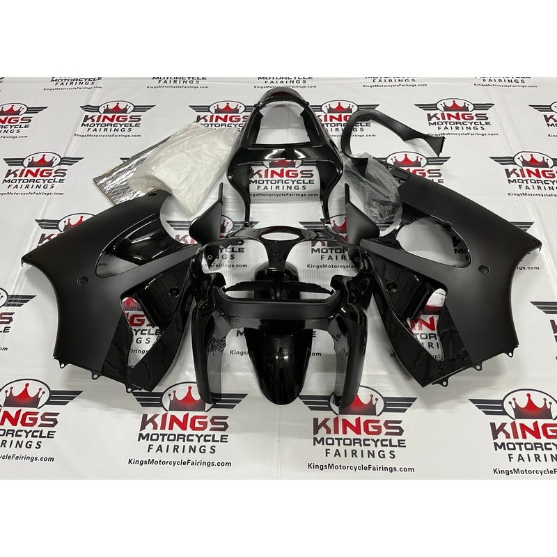 Fairing Kit for Kawasaki ZZR600 (2005-2008) Black, Matte Black Clear Windscreen: Free Bolt Kit: No