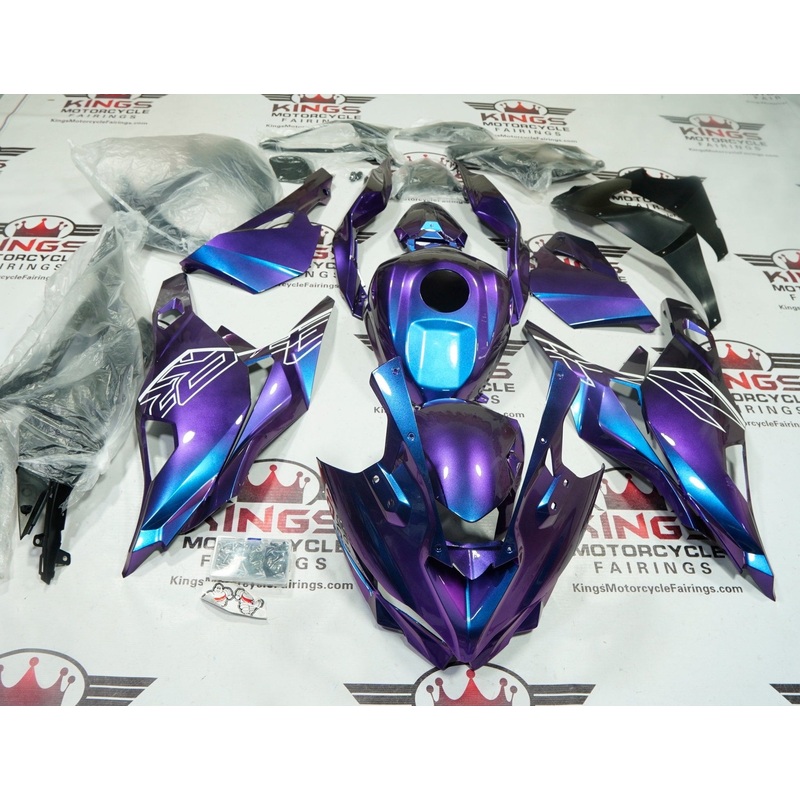 Fairings for Kawasaki ZX4RR (2019-2025) Purple, Blue, White Gradient No Tank No Seat Cowl No Bolt Kit