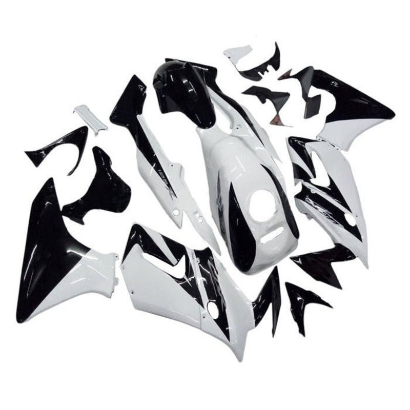 Honda CBR125R Fairings (2002-2006) White, Black Tank Cover: No Bolt Kit: $29.99 Clear Windscreen: Free