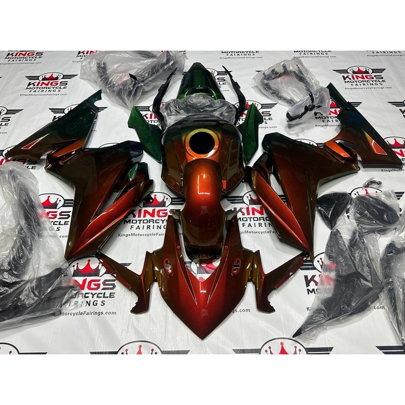 Honda CBR500R (2022-2023) Chameleon Orange, Green Fade Fairings No Seat Cowl No Bolt Kit No Tank
