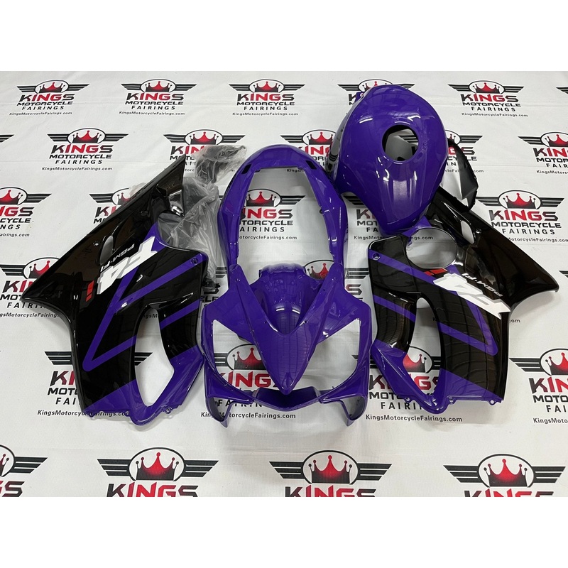 Honda CBR600F4i (2004-2007) Purple, Black Fairings Clear Windscreen: Free No Bolt Kit No Tank