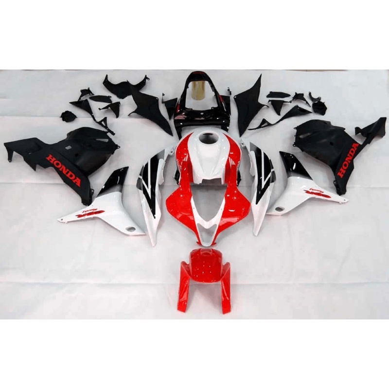 Honda CBR600RR (2009-2012) Black, Red, White Fairings No Seat Cowl No Bolt Kit No Tank