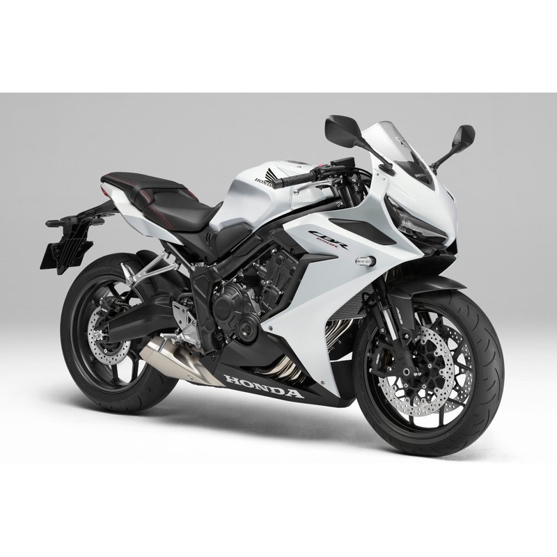 Honda CBR650R Fairings (2024-2025) White Pearl No Bolt Kit Free Clear Windscreen No Tank