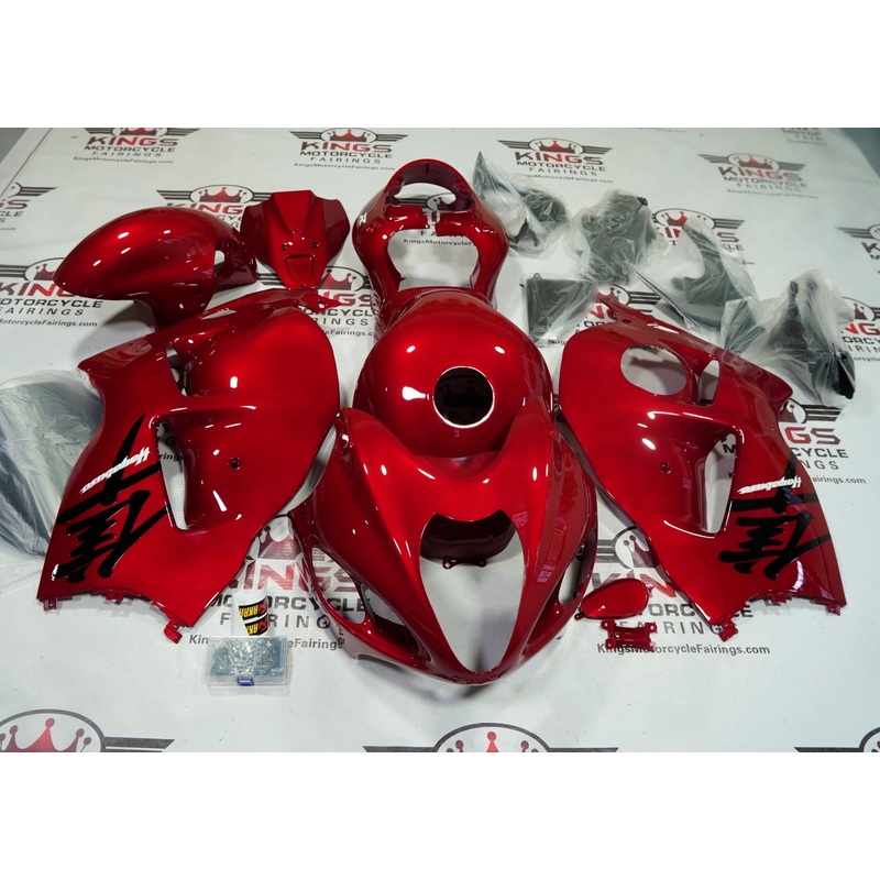 Suzuki GSX1300R Hayabusa (1999-2007) All Red Fairings No Seat Cowl No Bolt Kit No Tank