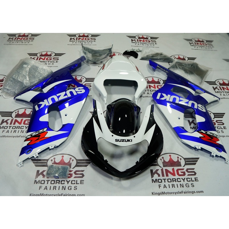 Suzuki GSXR750 (2000-2003) Black, Blue, White, Red Fairings No Seat Cowl No Bolt Kit No Tank