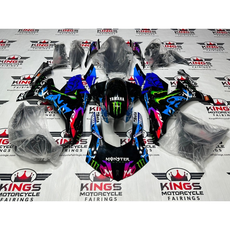 Yamaha YZF-R1 (2015-2019) Black, Blue Monster Fairings No Seat Cowl No Bolt Kit No Tank