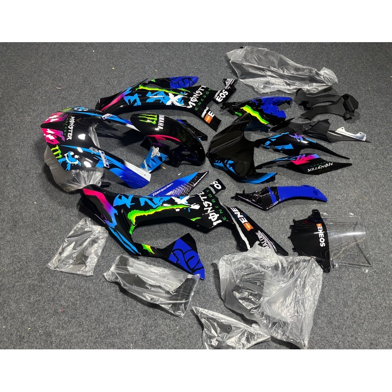 Yamaha YZF-R1 (2015-2019) Black, Blue, Pink Monster Fairings No Seat Cowl No Bolt Kit No Tank