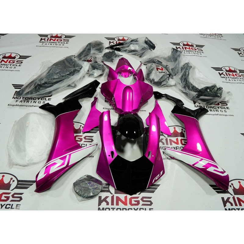 Yamaha YZF-R1 (2015-2019) Pink, Black, White Fairings No Seat Cowl No Bolt Kit No Tank