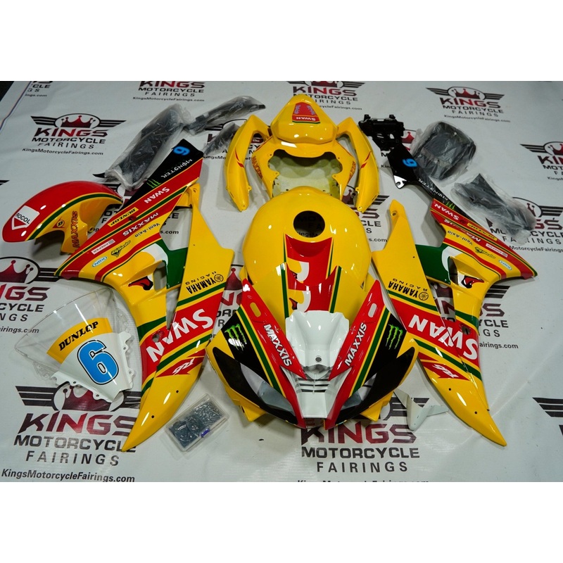 Yamaha YZF-R6 (2006-2007) Yellow Swan Fairings No Seat Cowl No Bolt Kit No Tank