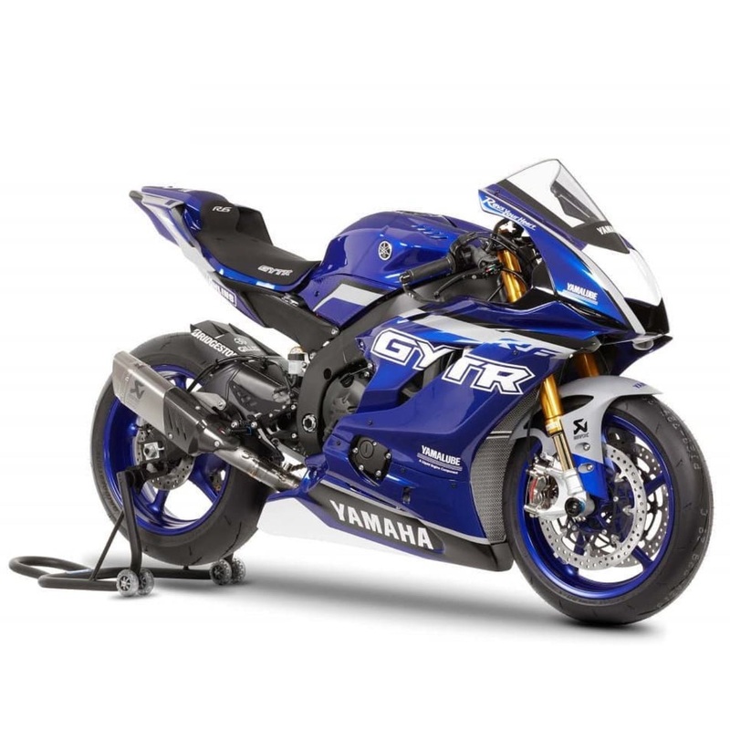 YAMAHA YZF-R6 (2017-2022) Blue Gloss, White GYTR Fairings No Seat Cowl No Bolt Kit No Tank