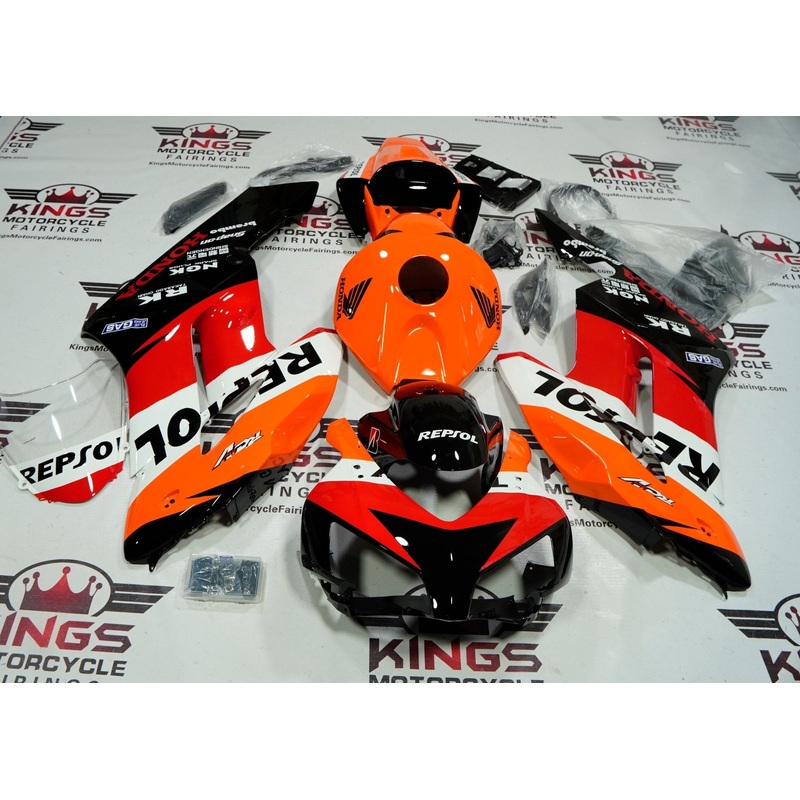 Honda CBR1000RR (2004-2005) Orange Repsol RCV Fairings No Seat Cowl No Bolt Kit No Tank