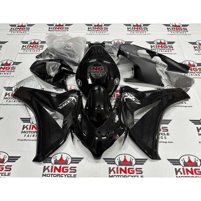 Honda CBR1000RR (2008-2011) Black, Chrome Fairings No Seat Cowl No Bolt Kit No Tank