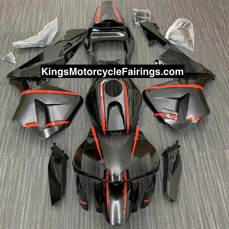 Honda CBR600RR (2003-2004) Black, Matte Black, Red Fairings No Seat Cowl No Bolt Kit No Tank