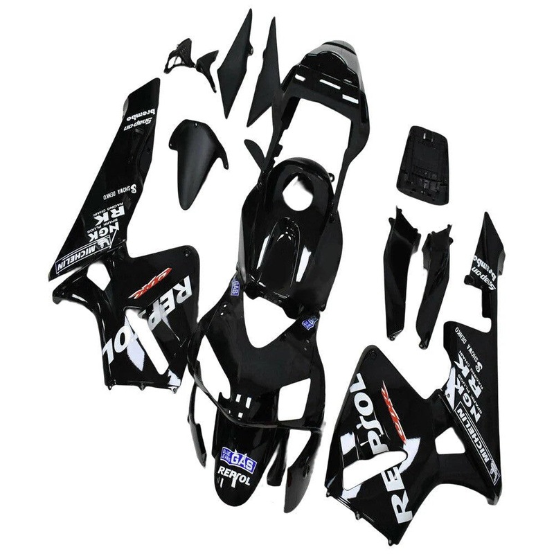 Honda CBR600RR (2003-2004) Black, White Repsol Fairings No Seat Cowl No Bolt Kit No Tank
