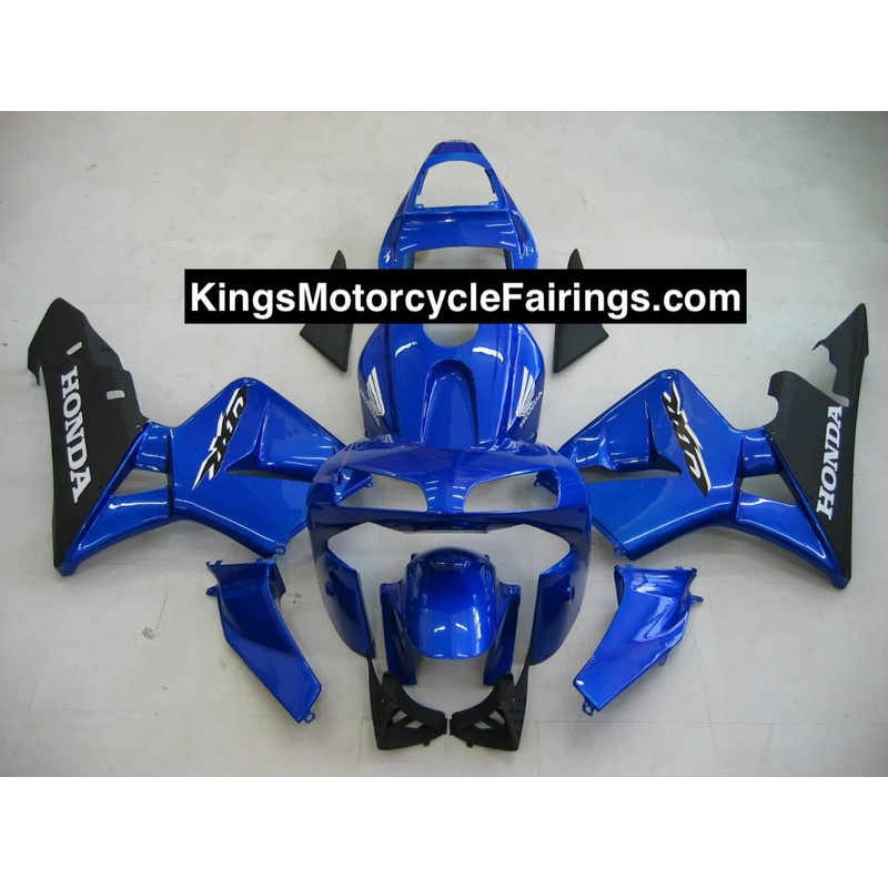 Honda CBR600RR (2003-2004) Blue, Black, White Fairings No Seat Cowl No Bolt Kit No Tank