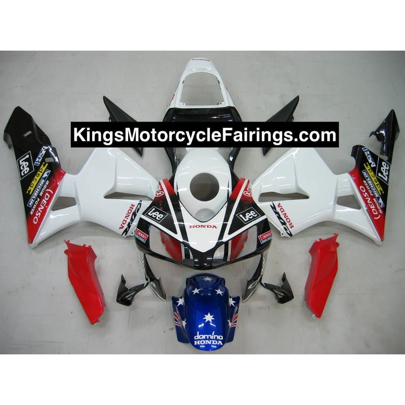 Honda CBR600RR (2003-2004) White, Black, Red, Blue Lee Fairings No Seat Cowl No Bolt Kit No Tank