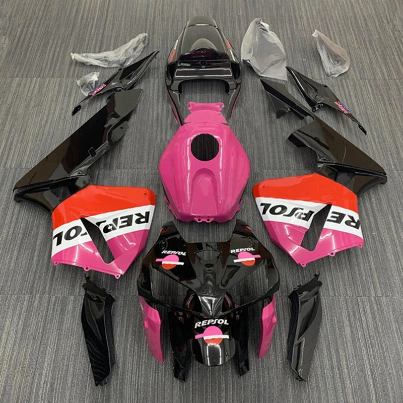 Honda CBR600RR (2005-2006) Black, Pink, White, Orange Repsol Fairings No Seat Cowl No Bolt Kit No Tank
