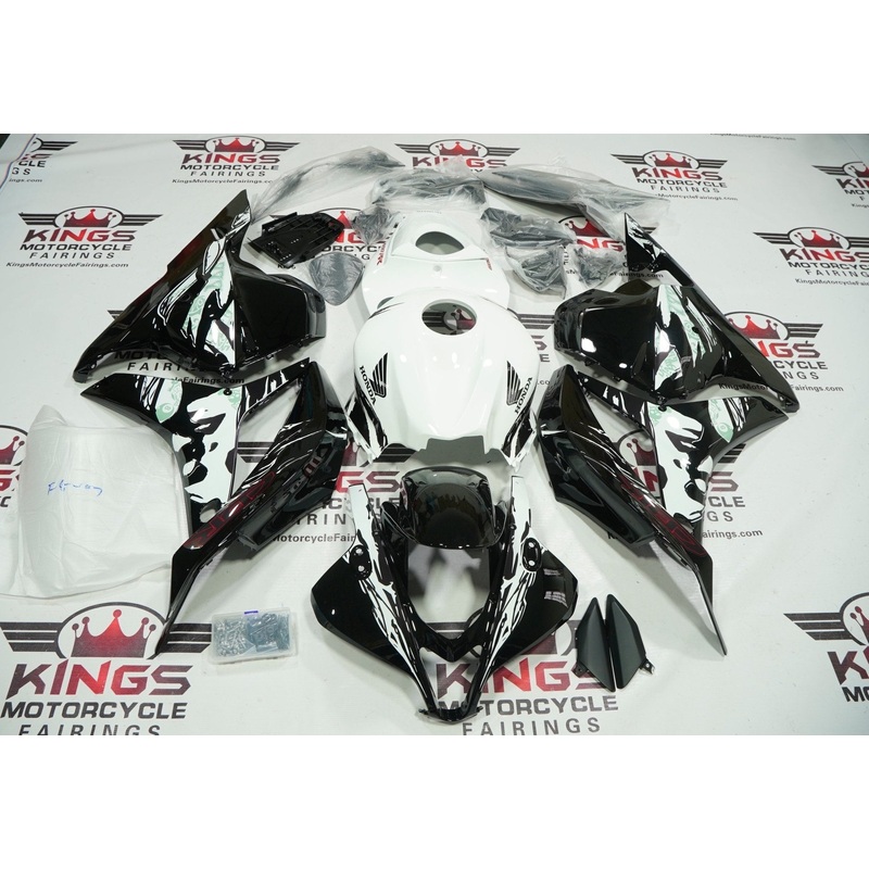 Honda CBR600RR (2009-2012) Black, White, Red Leyla Fairings No Seat Cowl No Bolt Kit No Tank