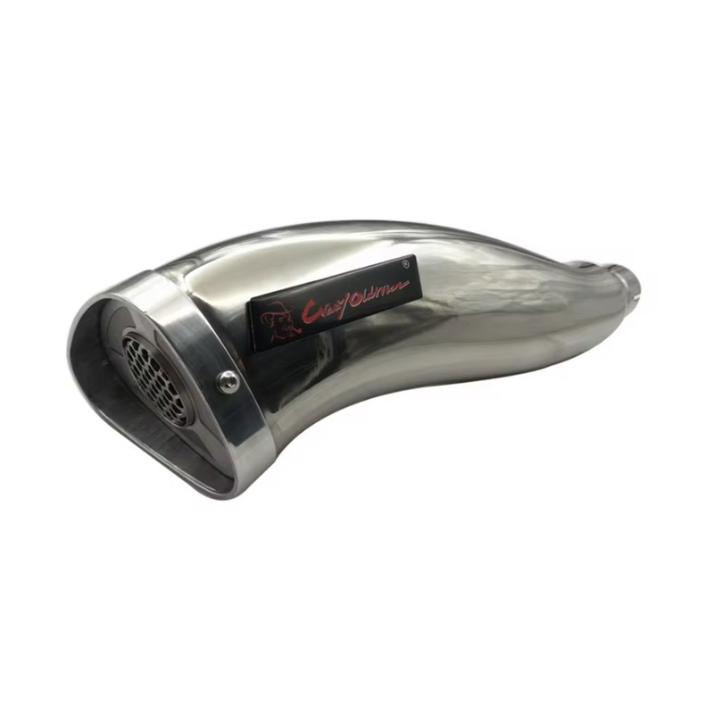 Motorcycle Exhaust, Polished Stainless Steel – Universal Slip-On (under 1000cc)